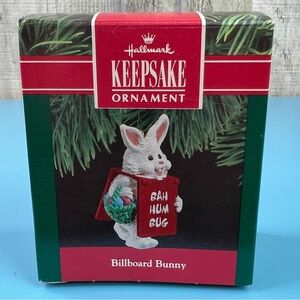 Hallmark Keepsake Ornament Billboard Bunny Handcrafted